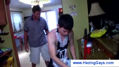 Развратное видео посвящения геев в студенческий клуб