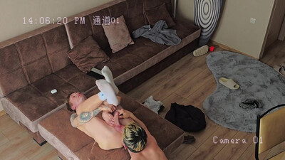 No34 part 1 camera in the house filmed two guys with big dicks fucking